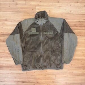 US Military Polartec Fleece Jacket Olive Green Full Zip Tactical